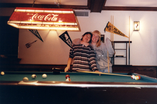 1996: Junior year at Wayland Academy with Jiwon - I taught my girl friends how to shoot pool so they could flirt with boys. Me? I played and sometimes kicked boys' ass in pool.