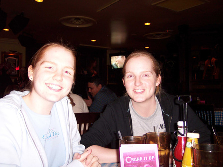 December 2005 - my sister and I at the Hard Rock Café in San Antonio, Texas